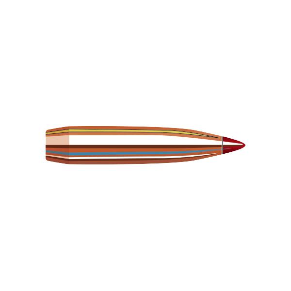 Hornady ELD Match Bullets 6.5MM (0.264" diameter) 140 Grain Polymer Tip Boat Tail 100/Box