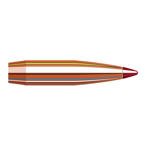 Hornady ELD-X Bullets 7MM (0.284" diameter) 162 Grain, Polymer Tip Boat Tail 100/Box