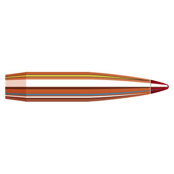 Hornady ELD-X Bullets 7MM (0.284" diameter) 175 Grain, Polymer Tip Boat Tail 100/Box