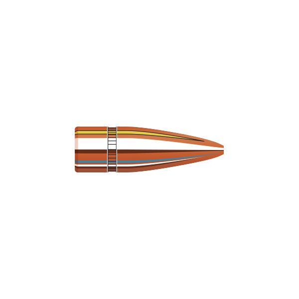 Hornady Traditional Bullets 30 Calibre (0.308" diameter) 125 Grain, Hollow Point 100/Box