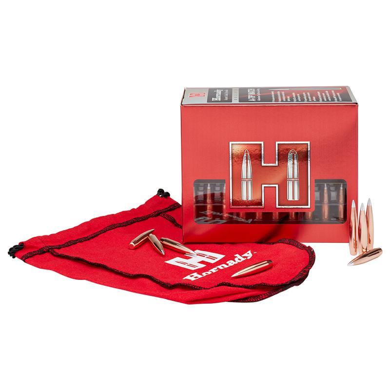 Hornady A-Tip Match Bullets 284 Calibre, 7MM (0.284" diameter) 166 Grain Aluminium Tip 50/Box