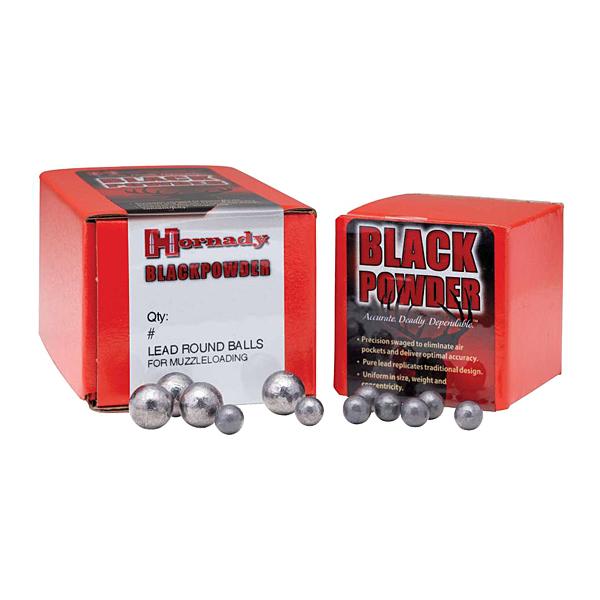 Hornady Muzzleloading Bullets 36 Calibre (0.375") Lead Round Ball 100/Box