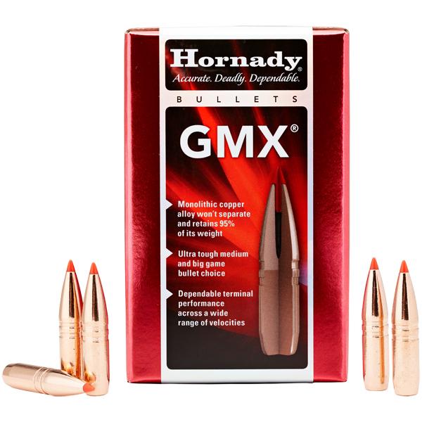 Hornady GMX Bullets 270 Calibre (0.277" diameter) 130 Grain, Polymer Tip Lead-Free 50/Box