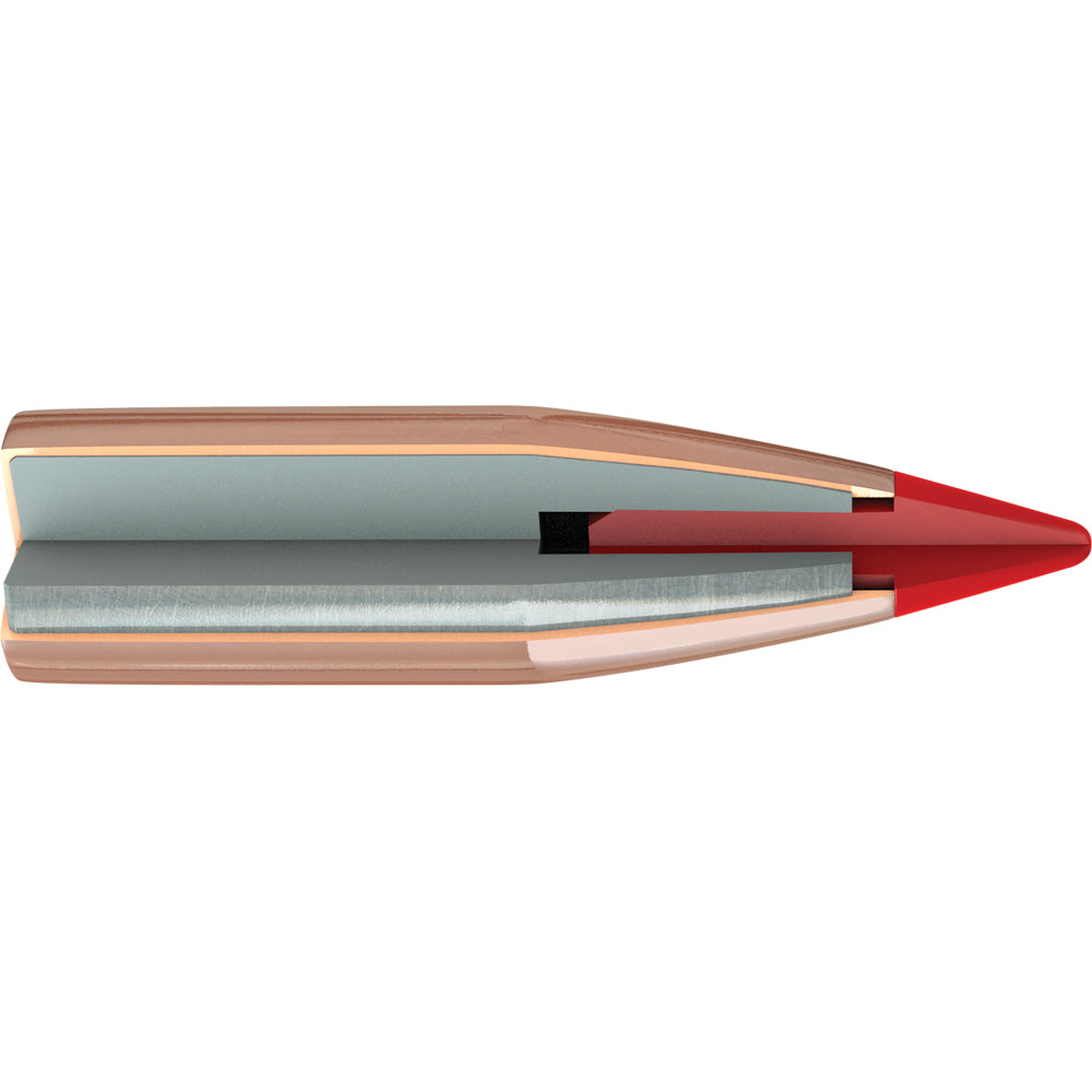Hornady V-MAX Bullets 264 Calibre, 6.5MM (0.264" diameter) 95 Grain Boat Tail 100/Box