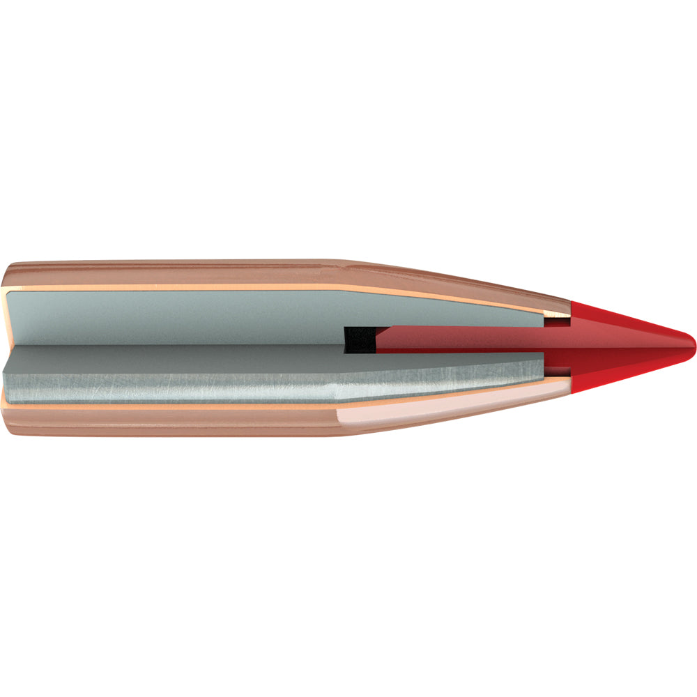 Hornady V-MAX Bullets 243 Calibre, 6MM (0.243" diameter) 65 Grain Boat Tail 100/Box