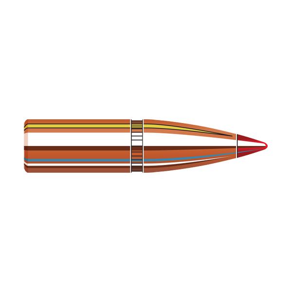 Hornady SST Bullets 243 Calibre, 6mm (0.243" diameter) 95 Grain InterLock Polymer Tip Spitzer 100/Box