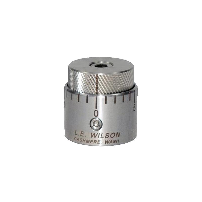 L.E. Wilson Micrometer Top For Standard Inline Bullet Seater Die
