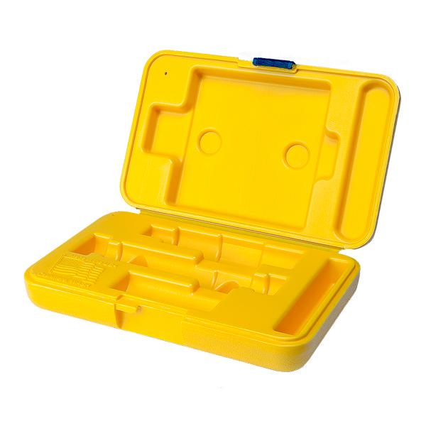 L.E. Wilson Die Kit Storage Box Plastic, Yellow