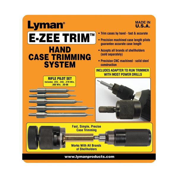 Lyman E-ZEE TRIM Hand Case Trimmer Rifle Set