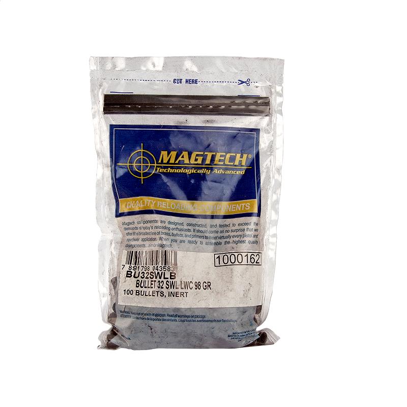 Magtech Bullets 32 Calibre (0.314 Diameter) 98 Grain Lead Wadcutter 100/Bag