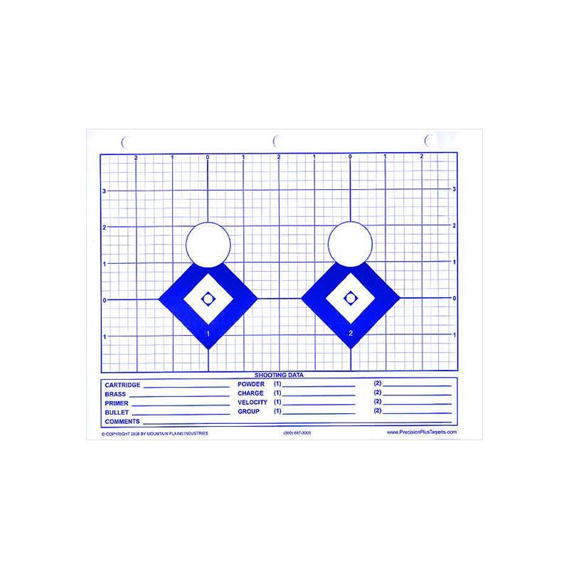 Mountain Plains Precision Plus Blue Label Targets 25 per Pack