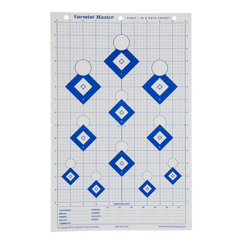 Mountain Plains Varmint Master Precision Plus Targets 11x17 25 per Pack