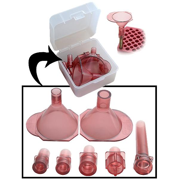 MTM Universal Powder Funnel Set 17 to 45 Calibre including Storage Box