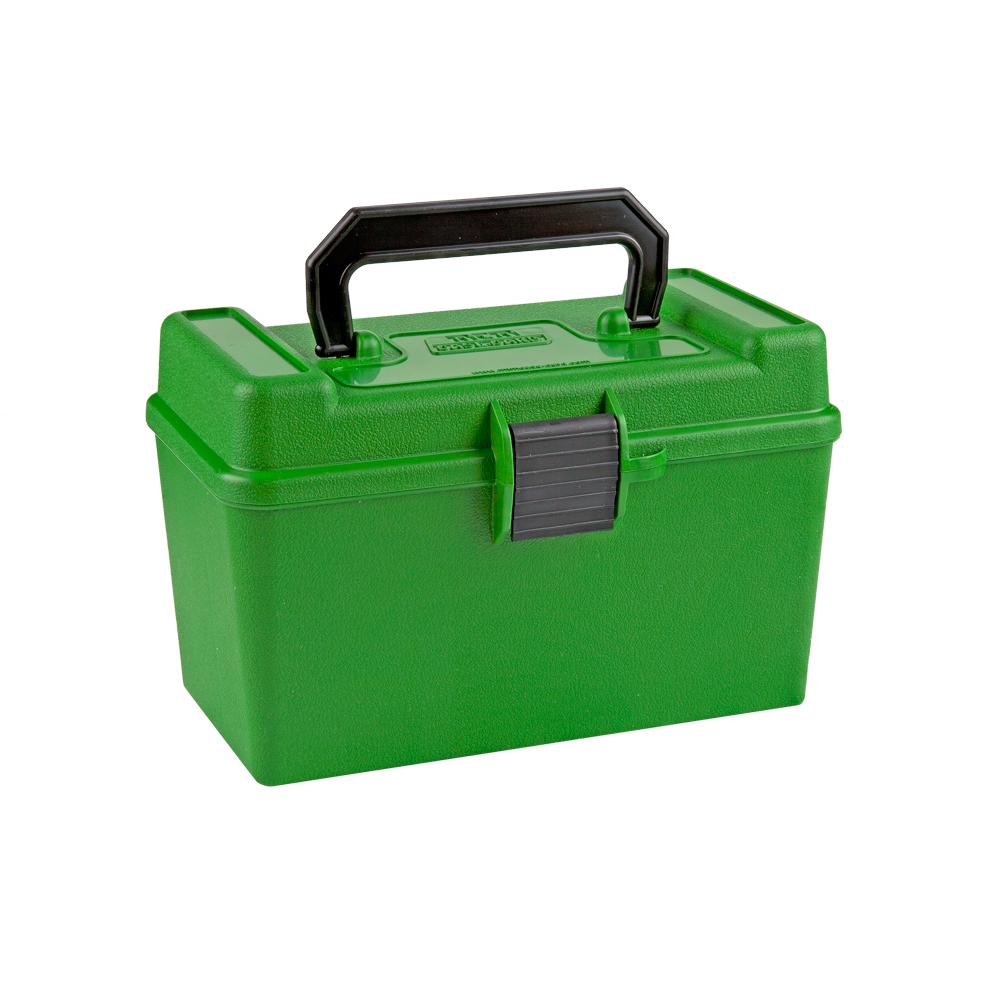 MTM Rifle Deluxe H-50 Series Flip-Top Ammo Box with Handle, H50-RMAG, 22-250 Remington to 458 Winchester Magnum