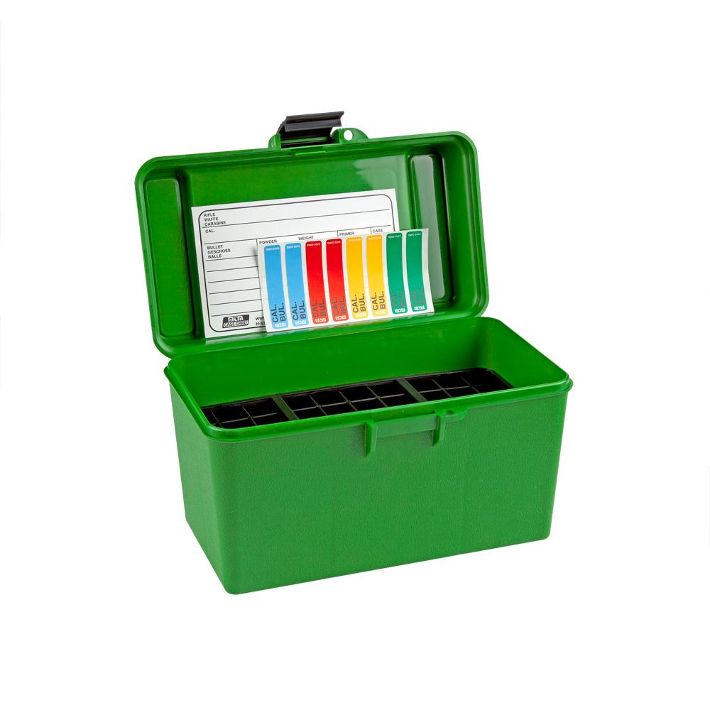 bullets in tackle box MTM Rifle Deluxe H-50 Series Flip-Top Ammo Box with Handle, H50-XL, 37 — Reloading Solutions Limited