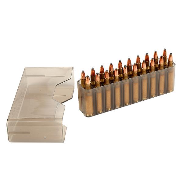 MTM Rifle J-20 Series Slip-Top 20 Round Ammo Box Plastic, J20-XS, 17 Remington, 223 Remington, 300 AAC Blackout