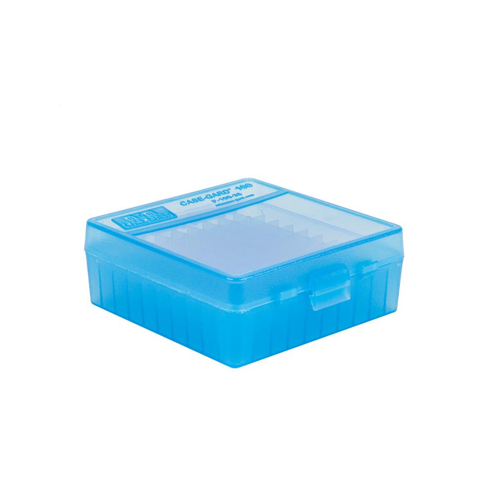 MTM Handgun P-100 Series Flip-Top 100 Round Plastic Ammo Box,  38 Special, 357 Magnum