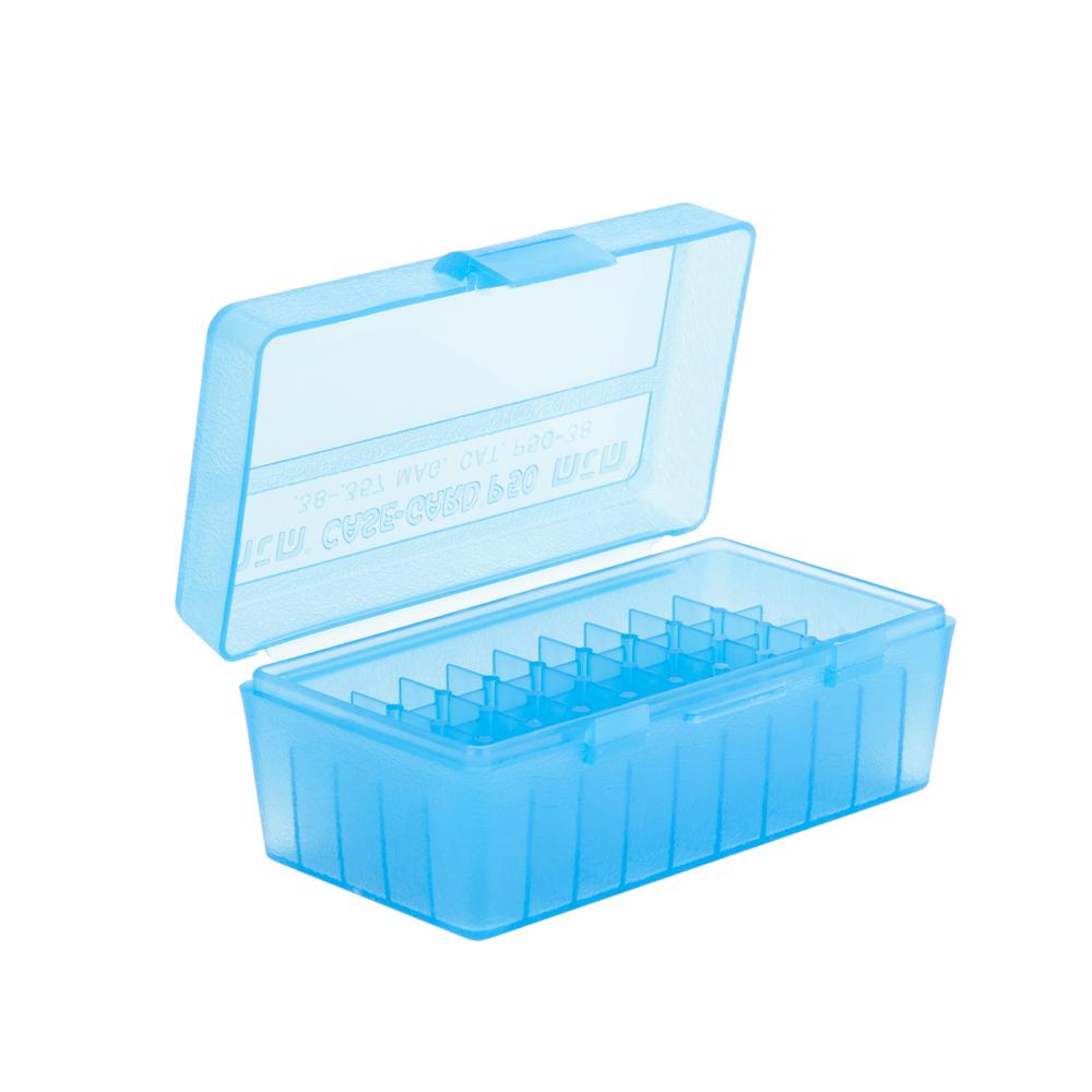 MTM Handgun P-50 Series Flip-Top 50 Round Plastic Ammo Box, 38 Special, 357 Magnum