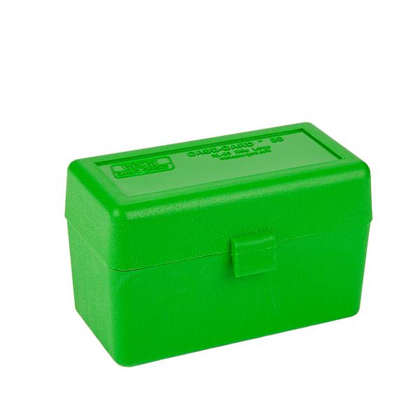 MTM Rifle RL-50 Series Flip-Top 50 Round Plastic Ammo Box, 25-06 Remington, 6.5 X 55 SE, 30-06 Springfield
