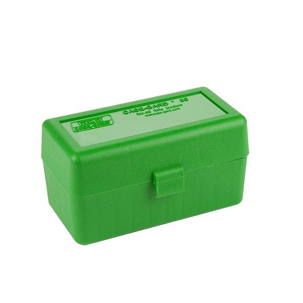 MTM Rifle RM-50 Series Flip-Top 50 Round Plastic Ammo Box, 220 Swift, 6.5 Creedmoor, 308 Winchester