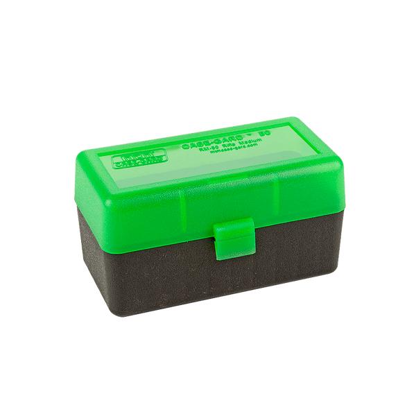 MTM Rifle RM-50 Series Flip-Top 50 Round Plastic Ammo Box, 220 Swift, 6.5 Creedmoor, 308 Winchester