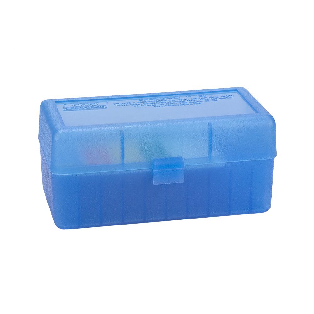 MTM Rifle RMLD-50 Series Flip-Top 50 Round Plastic Ammo Box, 6.5 PRC, 300 Winchester Short Magnum (WSM), 45-70 Government