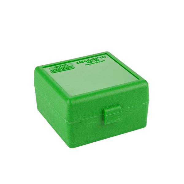 MTM Rifle RS-100 Series Flip-Top 100 Round Plastic Ammo Box, 17 Remington, 204 Ruger, 223 Remington