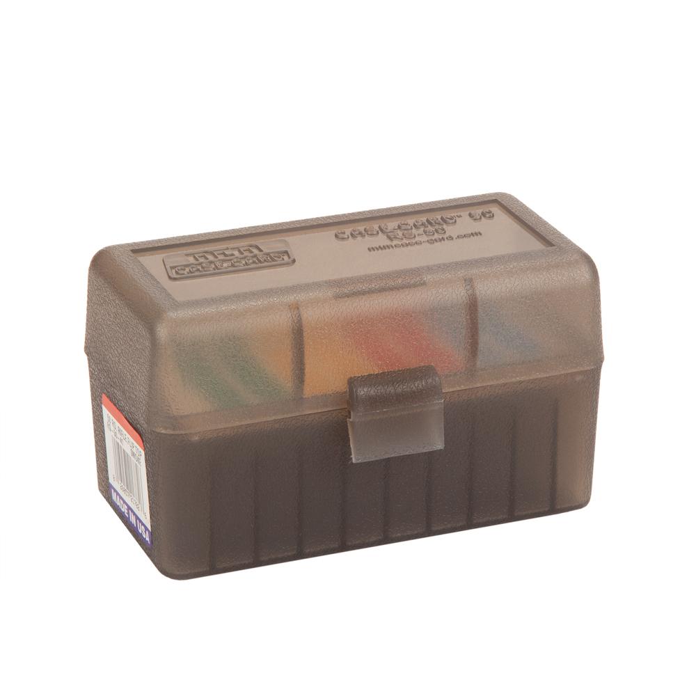 MTM Rifle RS-50 Series Flip-Top 50 Plastic Round Ammo Box, 17 Remington, 204 Ruger, 223 Remington