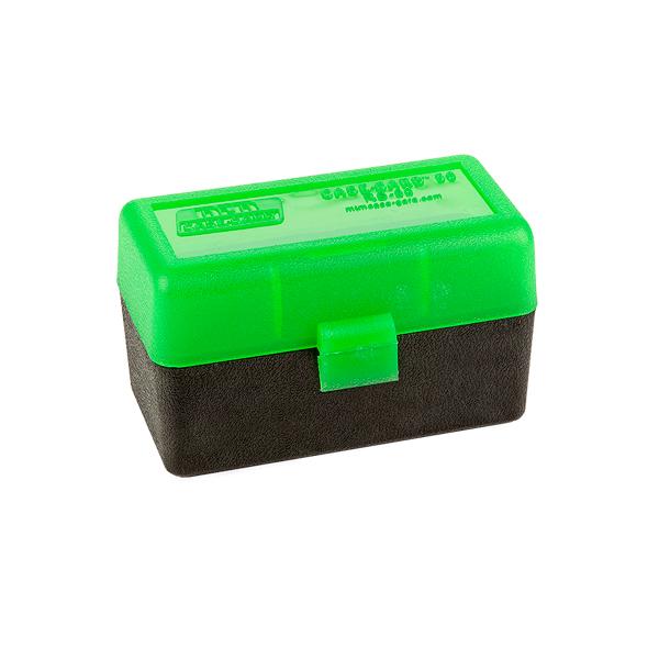 MTM Rifle RS-50 Series Flip-Top 50 Plastic Round Ammo Box, 17 Remington, 204 Ruger, 223 Remington