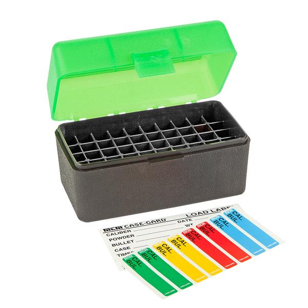 MTM Rifle RS-50 Series Flip-Top 50 Plastic Round Ammo Box, 17 Remington, 204 Ruger, 223 Remington