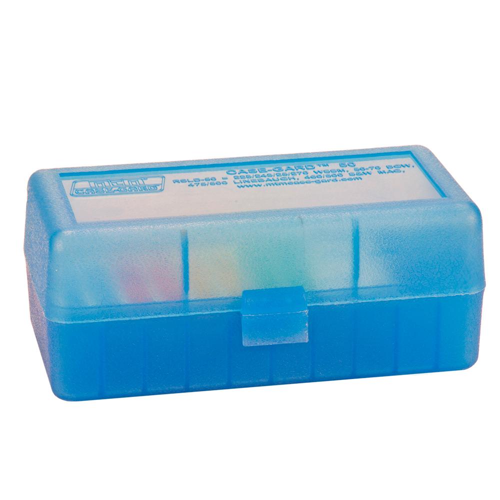 MTM Rifle RSLD-50 Series Flip-Top 50 Round Plastic Ammo Box, 223 WSSM, 25 WSSM