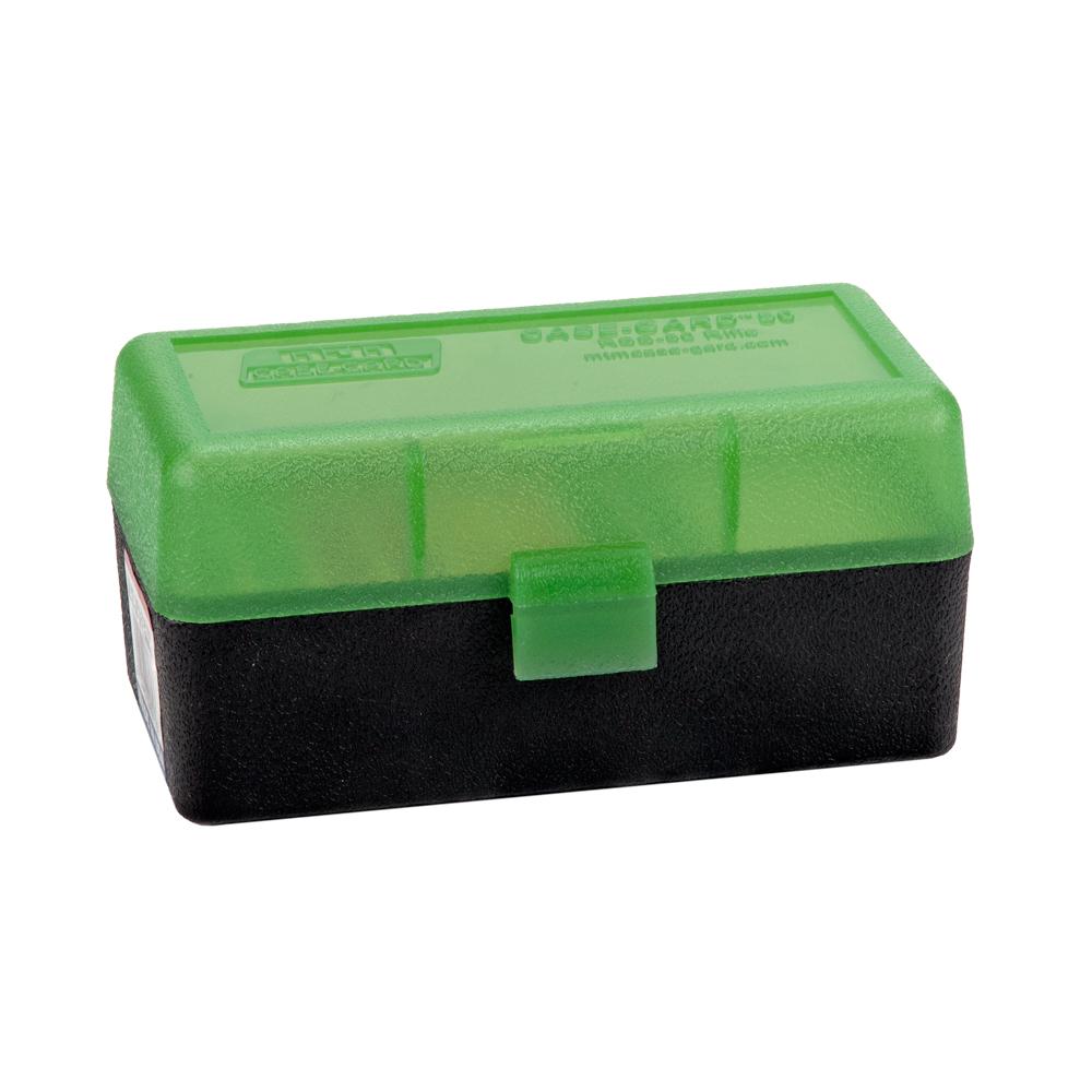 MTM Rifle RS-S-50 Series Flip-Top 50 Round Plastic Ammo Box, 22-250 Remington, 6 BR, 6 PPC