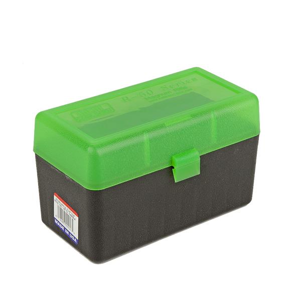 MTM Rifle RLLD-50 Series Flip-Top 50 Round Plastic Ammo Box, 303 British, 300 Winchester Magnum, 375 H&H Magnum