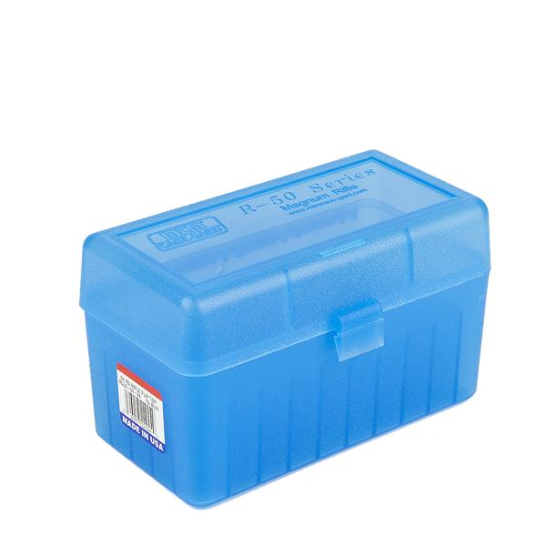 MTM Rifle RLLD-50 Series Flip-Top 50 Round Plastic Ammo Box, 303 British, 300 Winchester Magnum, 375 H&H Magnum