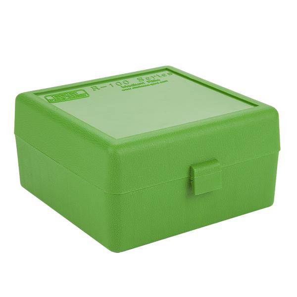 MTM Rifle RM-100 Series Flip-Top 100 Round Plastic Ammo Box,  22-250 Remington, 6.5 Creedmoor, 308 Winchester