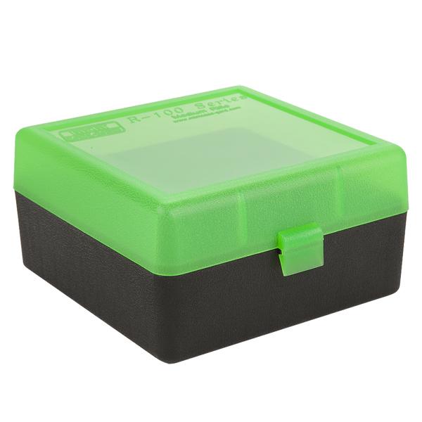 MTM Rifle RM-100 Series Flip-Top 100 Round Plastic Ammo Box,  22-250 Remington, 6.5 Creedmoor, 308 Winchester