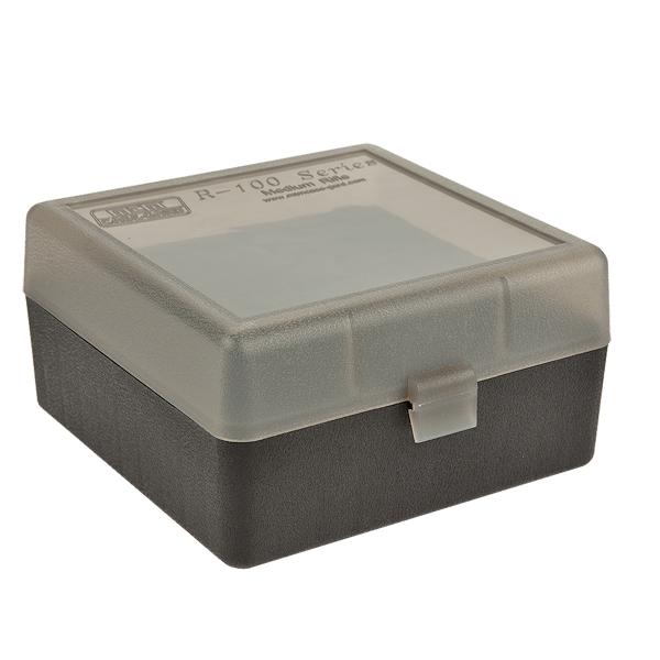 MTM Rifle RM-100 Series Flip-Top 100 Round Plastic Ammo Box,  22-250 Remington, 6.5 Creedmoor, 308 Winchester