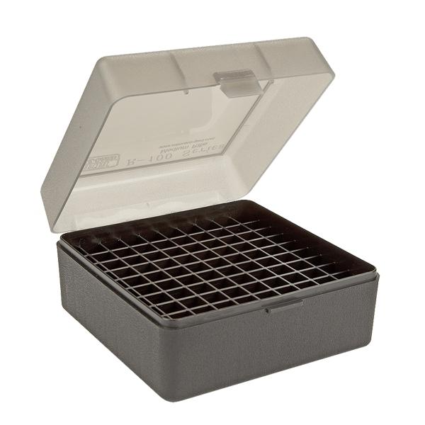 MTM Rifle RM-100 Series Flip-Top 100 Round Plastic Ammo Box,  22-250 Remington, 6.5 Creedmoor, 308 Winchester