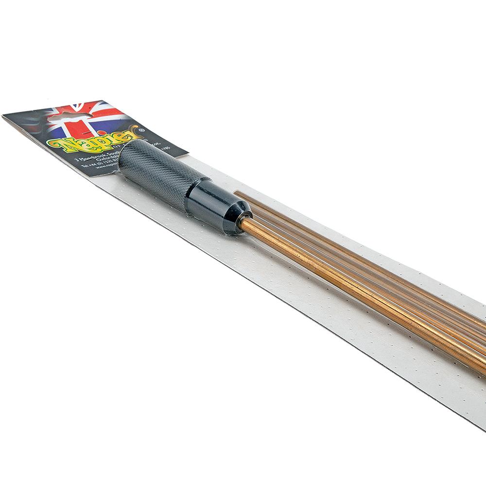 Napier Deluxe Brass 4-Pc Rifle Cleaning Rod