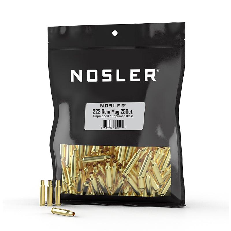 Nosler Brass 222 Remington Magnum Unprimed 250/Bag