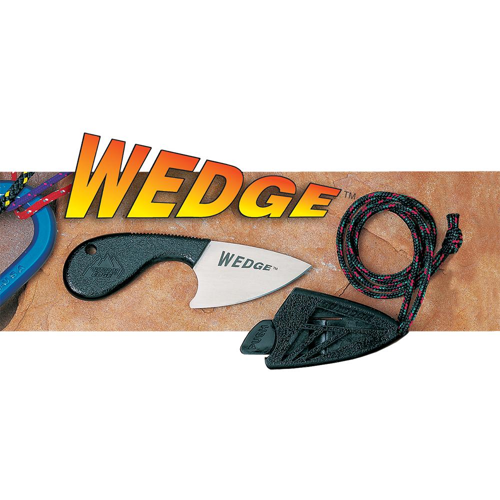 Outdoor Edge Wedge Knife with Polymer Sheath
