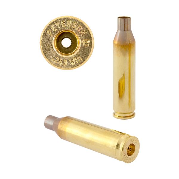 Peterson Brass 243 Winchester Unprimed 50/Box