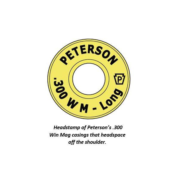 Peterson 300 Win Mag Long headstamp