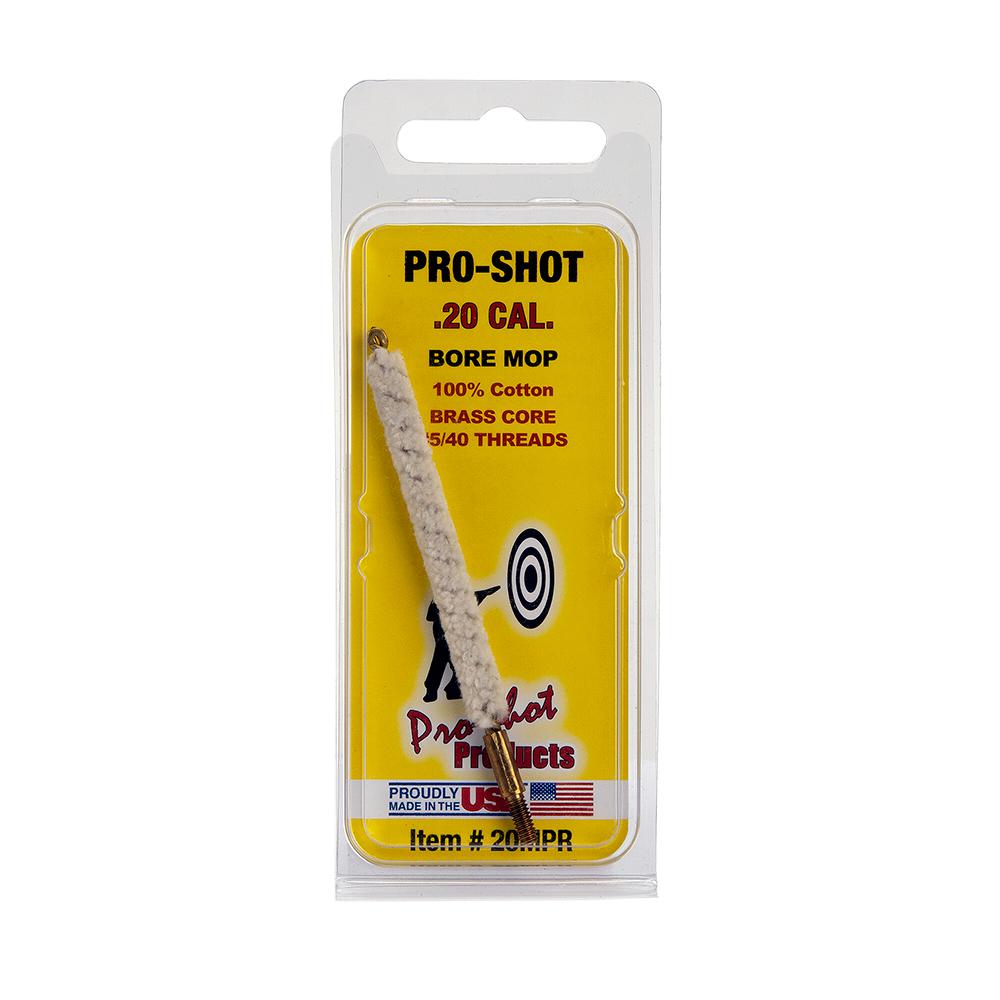 Pro-Shot Cotton Rifle Bore Cleaning Mop  20 Calibre 5/40 Thread