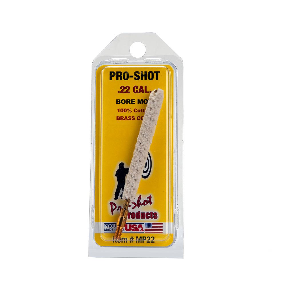 Pro-Shot Rifle Cotton Bore Cleaning Mop 22 Calibre 8-32 Thread