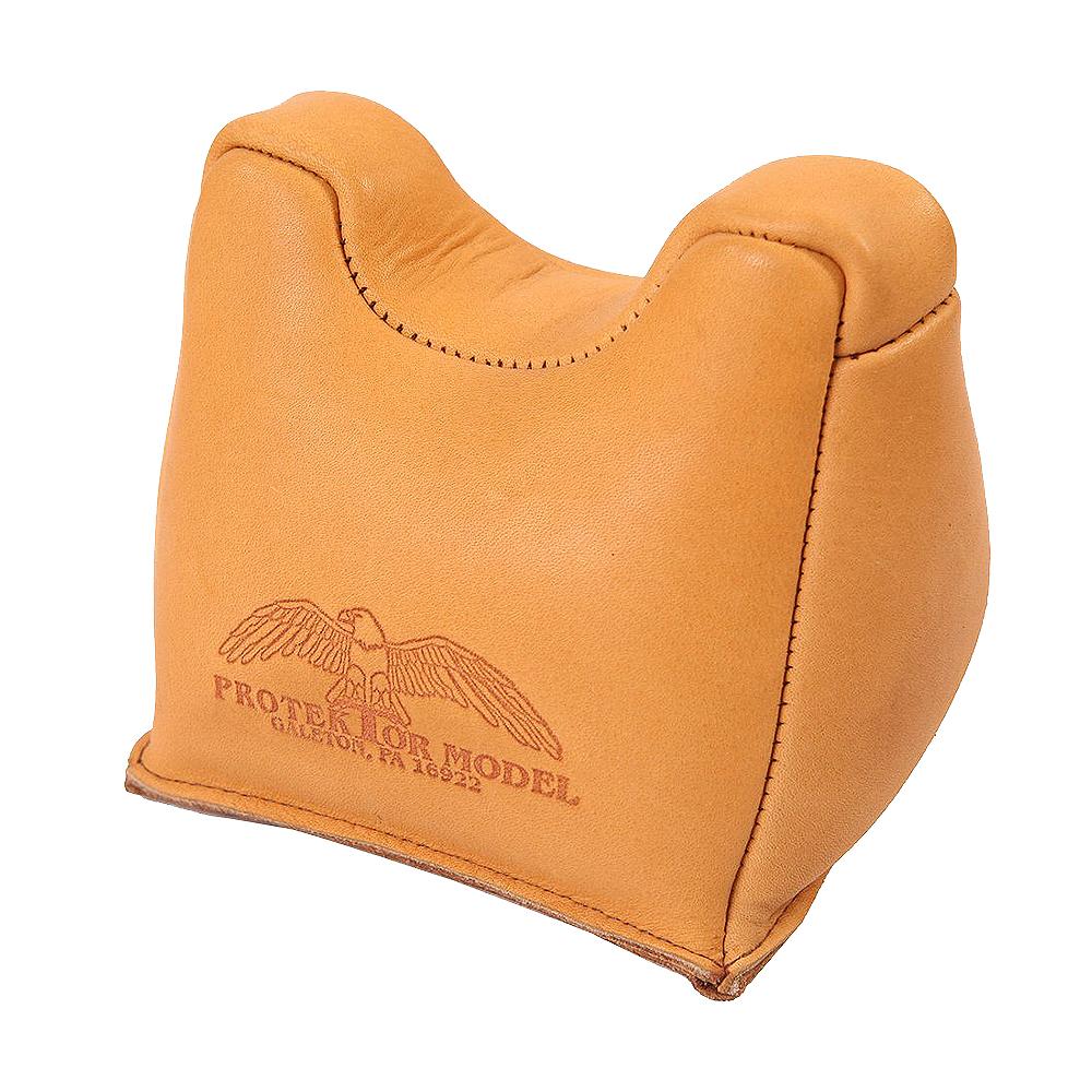 Protektor Model #7 Standard Front Shooting Rest Bag Leather Tan Unfilled