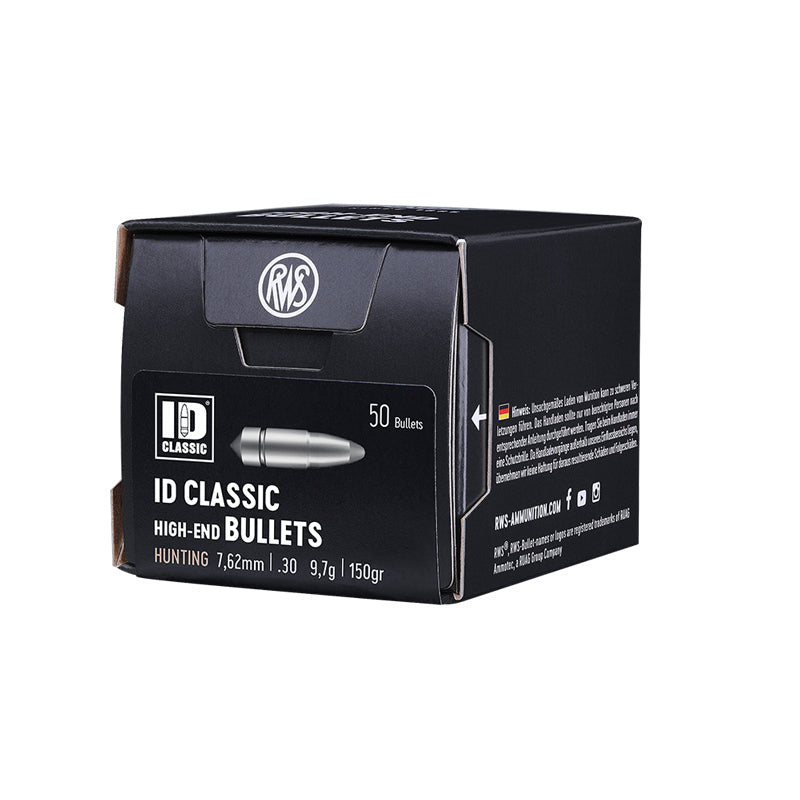 RWS ID Classic Bullets 30 Calibre (.308" diameter) 150 Grain, 50/Box