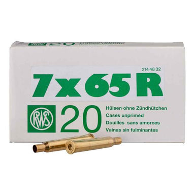 RWS Unprimed 7 X 65 Rimmed cartridge cases