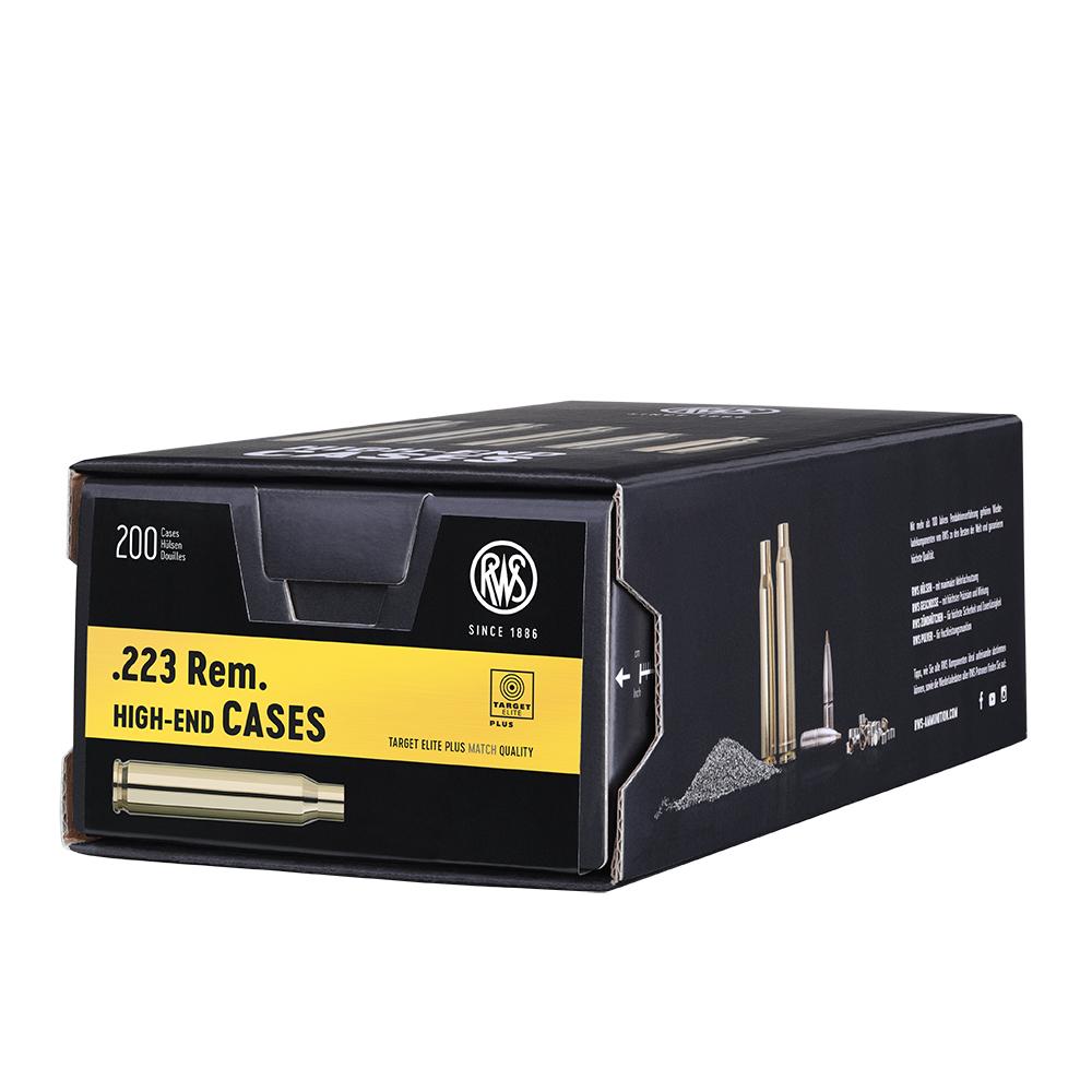 RWS Brass 223 Remington Unprimed Rifle Brass 200/Box