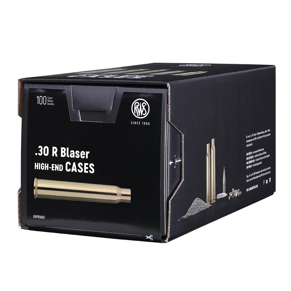 RWS Brass 30 R Blaser Unprimed Rifle Brass 100/Box - *Special Order